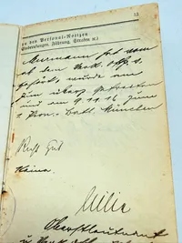 Tysk WW1 soldaterbog mm.