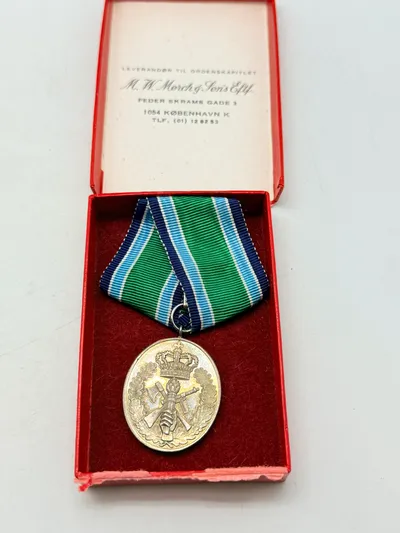 HJV 25 års medalje af Sterlingsølv