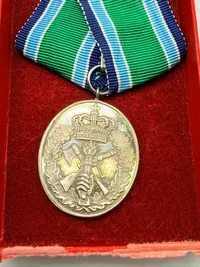 HJV 25 års medalje af Sterlingsølv