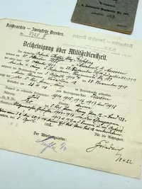 Tysk WW1 soldaterbog, original