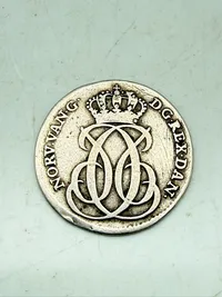 Dansk Vestindien sølvmønt 1740