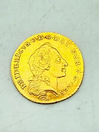 Dansk Kurantdukat 1761, 2,73 gram finguld, original