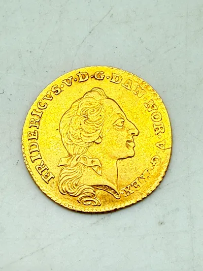 Dansk Kurantdukat 1761, 2,73 gram finguld, original