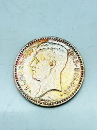 Belgien 20 Francs sølvmønt 1934