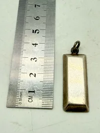 Sølvbarre som vedhæng 23 gram finsølv, original