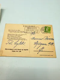 Brevkort med om Danske piger og Engelske Soldater mm.
