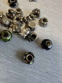 Original Pandora charms af Sterling sølv, samlet vægt 60 gram