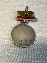Originl Russisk Combat merit nr 577024, original medalje senere bånd