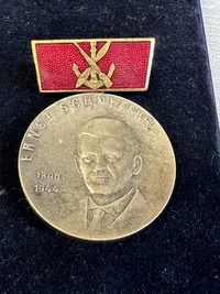 Original DDR Ernst Schneller 1890 - 1944 af sølv