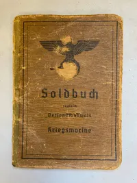 Sjælden original tysk Kriegsmarine solbog fra matros udstationeret i Danmark (Rømø) og naboøen Sylt 
Godt udfyldt