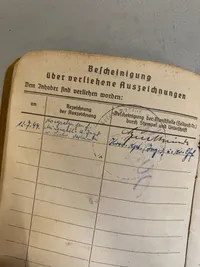 Sjælden original tysk Kriegsmarine solbog fra matros udstationeret i Danmark (Rømø) og naboøen Sylt 
Godt udfyldt