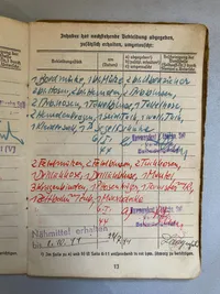 Sjælden original tysk Kriegsmarine solbog fra matros udstationeret i Danmark (Rømø) og naboøen Sylt 
Godt udfyldt