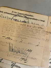 Sjælden original tysk Kriegsmarine solbog fra matros udstationeret i Danmark (Rømø) og naboøen Sylt 
Godt udfyldt