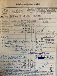 Sjælden original tysk Kriegsmarine solbog fra matros udstationeret i Danmark (Rømø) og naboøen Sylt 
Godt udfyldt