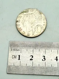 Østrig 10 schilling sølv, 7,5 gram 0.64 lødighed