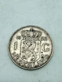 Holland 1 gulden sølv, 6,5 gram 0.72 lødighed