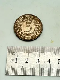 Tysk 5 mark sølv, 11 gram 0.625 lødighed