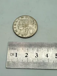 Østrig 10 schilling sølv, 7,5 gram 0.64 lødighed
