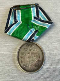 Original 25 år i hjemmeværnet af sølv