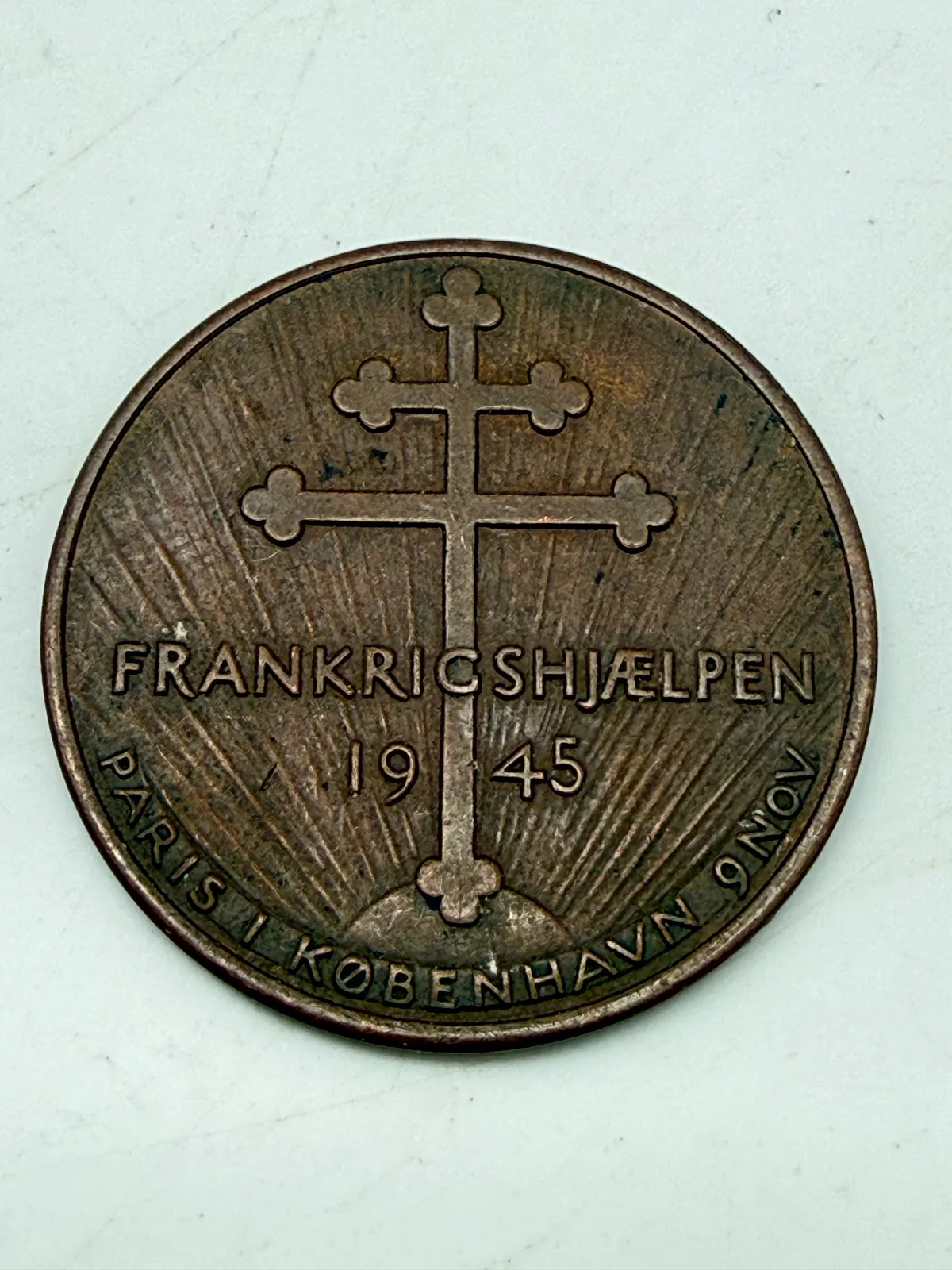 Frankrigshjælpen 1945 medalje
