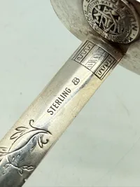 Papirkniv af Sterling sølv, vægt 69,6 gram