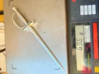 Papirkniv af Sterling sølv, vægt 69,6 gram