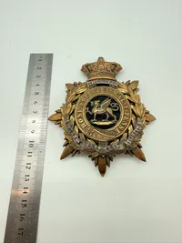 Stort Victoriansk mærke for Tropehjelm, originalt