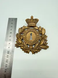 Stort Victoriansk mærke for Tropehjelm, originalt