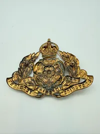 Stort Engelsk WW1 mærke for Tropehjelm, originalt
