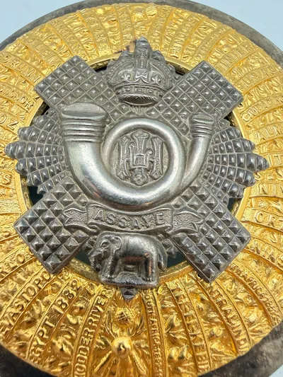 Stort Skotsk kiltholder badge WW1