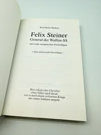 Bog Om Felix Steiner