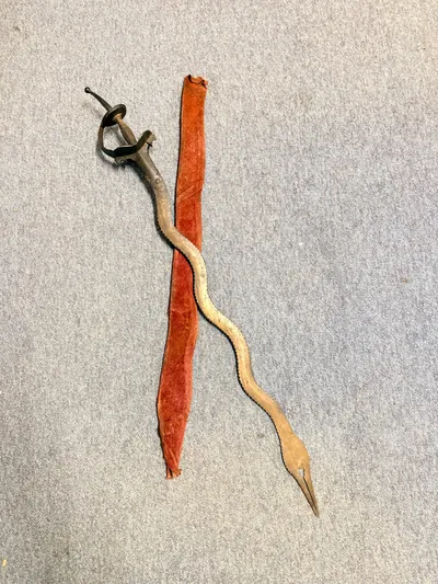 Indo Persian Zulfiqar Tegha sword, Originalt