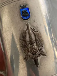 Originalt krus fra jyske luftværnsregiment (Tønder kaserne)