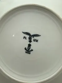 Tysk Luftwaffe tallerken, original