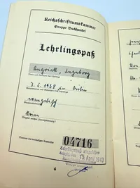 Tysk Svendebrev fra 1943, originalt
