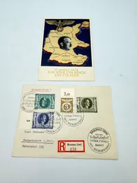 Tysk postkort og brev, originalt