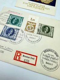 Tysk postkort og brev, originalt