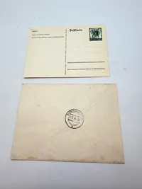 Tysk postkort og brev, originalt