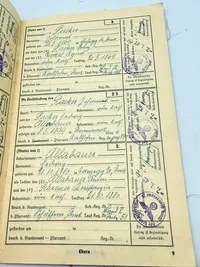 Tysk Ahnenpass, udfyldt, originalt