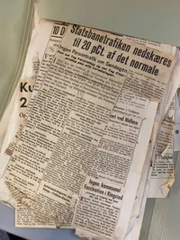 Stor samling originale avis udklip - ww2