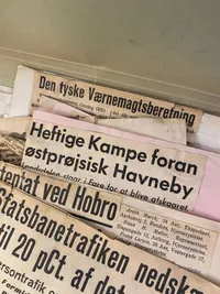 Stor samling originale avis udklip - ww2