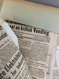 Stor samling originale avis udklip - ww2
