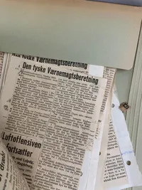 Stor samling originale avis udklip - ww2