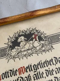 Originalt tysk konfirmations bevis fra 1916