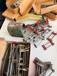 Stor samling Antikke Märklin skinner mm.