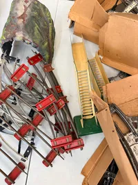 Stor samling Antikke Märklin skinner mm.