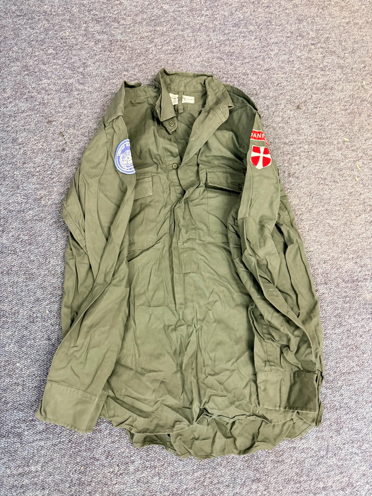 Dansk UN Cypern uniform fra 80 erne