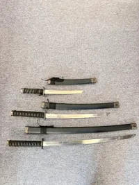 Daisho sæt Japanske dekrations blankvåben Katana, Wakizashi og Tanto  ( Ikke skarpe )