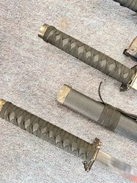 Daisho sæt Japanske dekrations blankvåben Katana, Wakizashi og Tanto  ( Ikke skarpe )