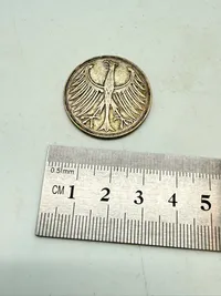 Tysk 5 mark sølv, 11 gram 0.625 lødighed
